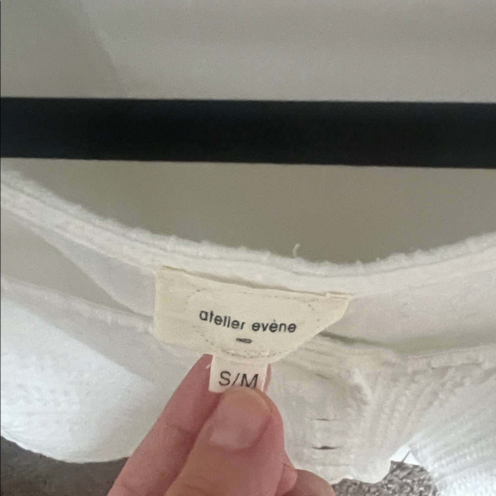White Ruffled-Strap Button Front Tank Top - Picture 2 of 4